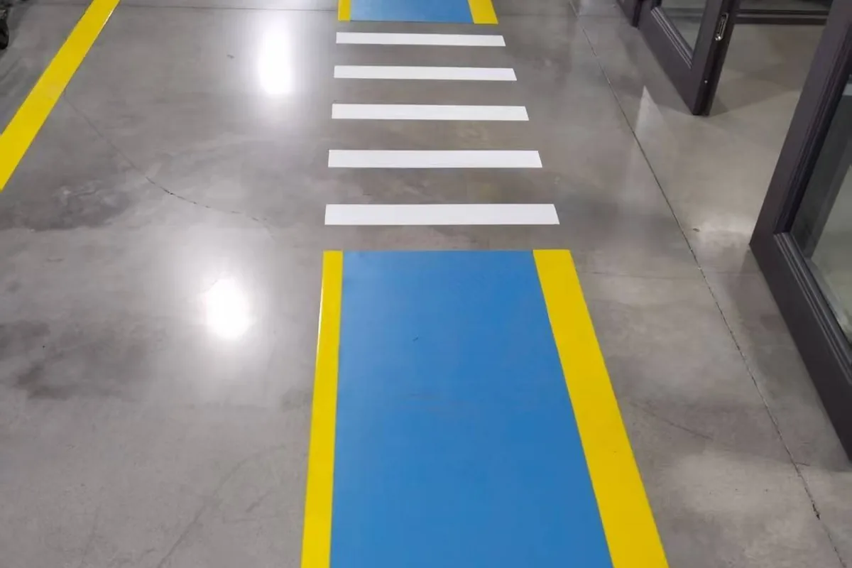 Pedestrian passages marked with PUBO floor products
